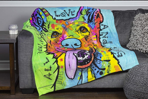 Soft Fleece Blankets w/Animal Designs, 60x50" Plush Bed and Sofa Throw