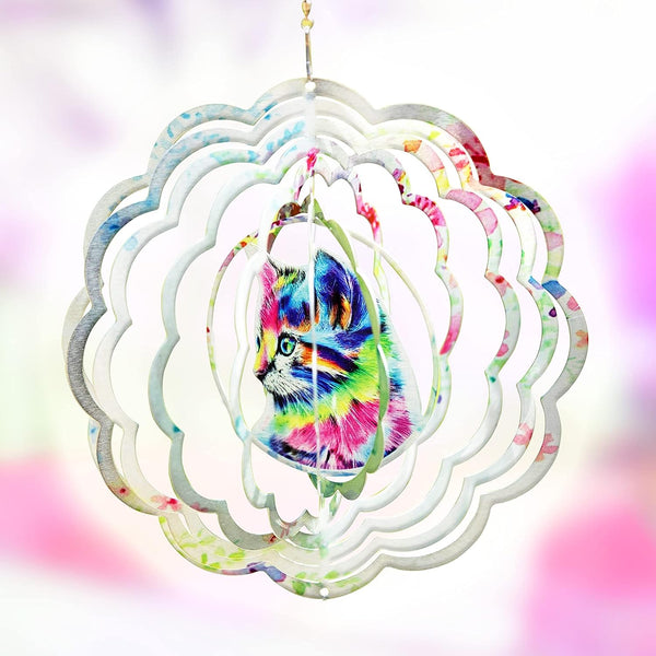 3D Wind Spinners Metal Patio Decor