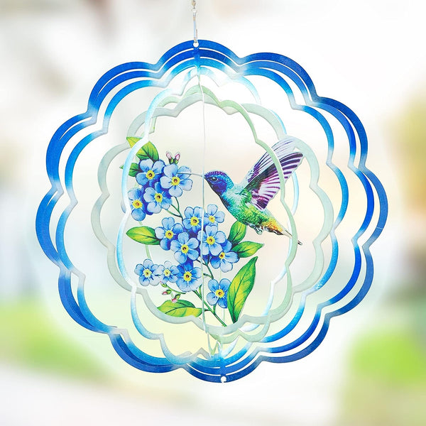 3D Wind Spinners Metal Patio Decor