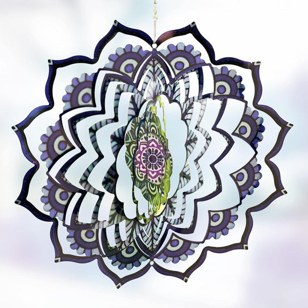 3D Wind Spinners Metal Patio Decor