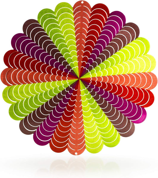 3D Wind Spinners Metal Patio Decor