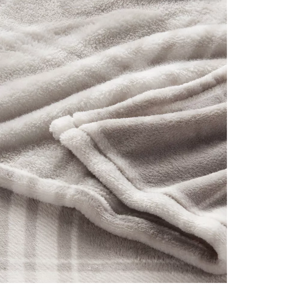 Luxe Plaid Plush Oversized Blanket Large 94x66"
