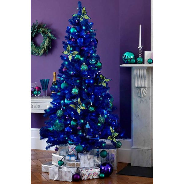 Blue Designer Christmas Tree 4 feet with Metal Stand