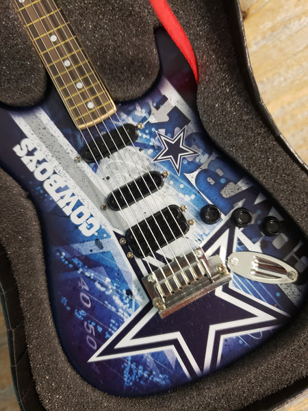 NFL Arizona Cardinals Mini Guitar Art Piece with Case and Stand