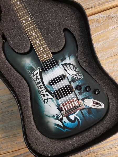 NFL Arizona Cardinals Mini Guitar Art Piece with Case and Stand