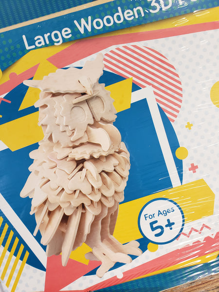 Wood 3-D Model Puzzle Collection-5 Designs