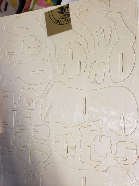 Wood 3-D Model Puzzle Collection-5 Designs