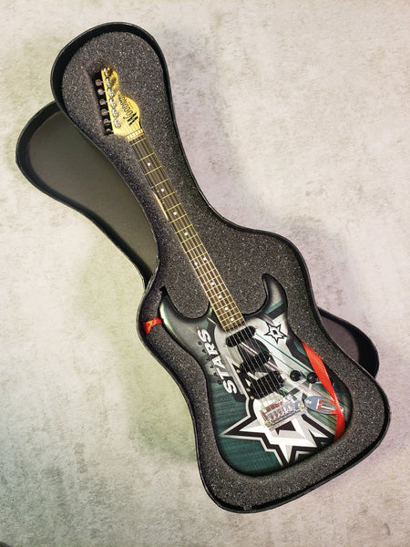 Dallas Stars Mini Guitar NHL Hockey Art Piece with Case and Stand