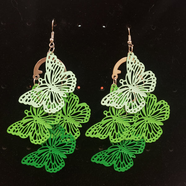 Colorful Metal Earrings in Cute Designs in Gift bag