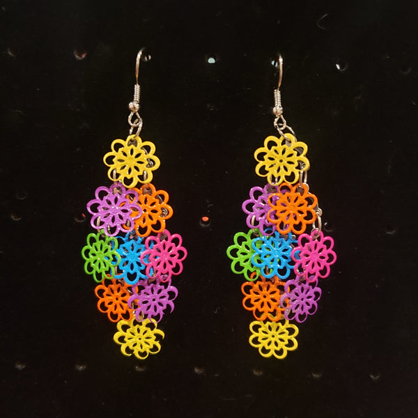 Colorful Metal Earrings in Cute Designs in Gift bag