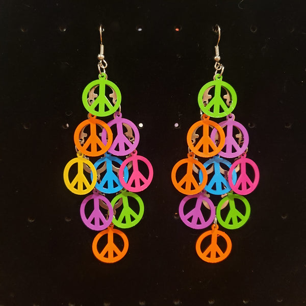 Colorful Metal Earrings in Cute Designs in Gift bag