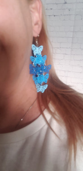 Colorful Metal Earrings in Cute Designs in Gift bag