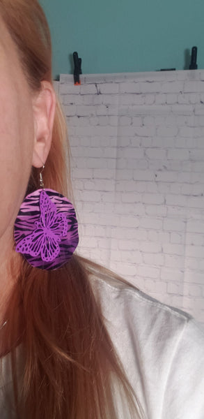 Colorful Metal Earrings in Cute Designs in Gift bag