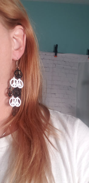 Colorful Metal Earrings in Cute Designs in Gift bag