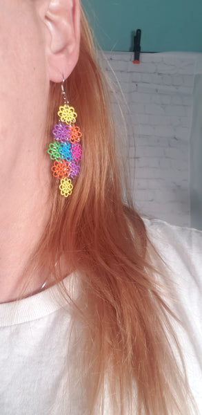 Colorful Metal Earrings in Cute Designs in Gift bag