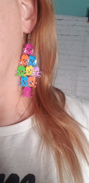 Colorful Metal Earrings in Cute Designs in Gift bag