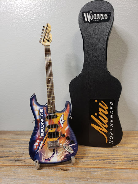 NFL Indianapolis Colts Mini Guitar Art Piece with Case and Stand