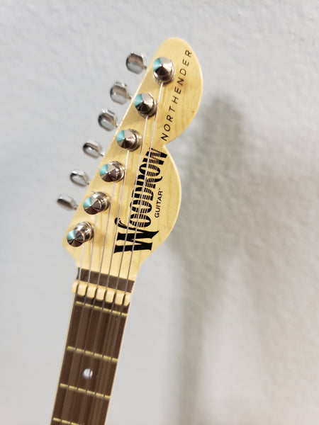 NFL New Orleans Saints Football Mini Guitar Art Piece with Case and Stand