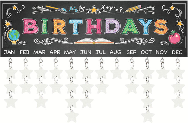 Birthday Reminder Signs with Wood Name Hangers