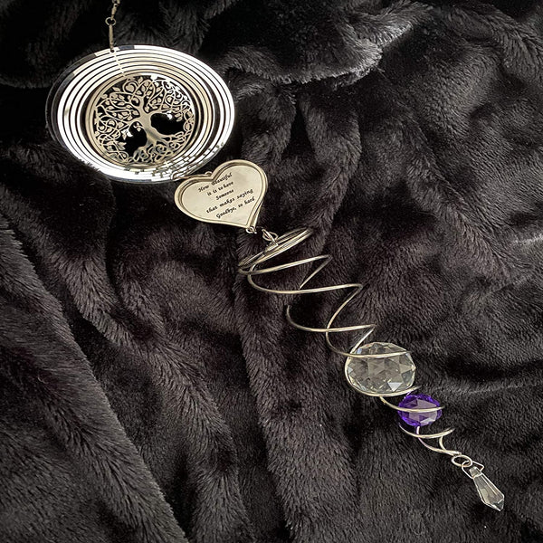 Memorial Crystal Wind Spinner Sympathy Bereavement Gift-Loss of pet and Loved One