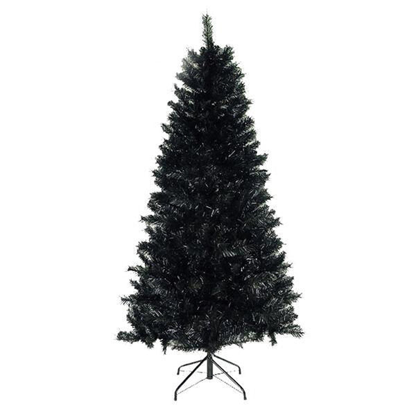 Black Designer Christmas Tree 6 foot-Goth, Mid Century, Sports