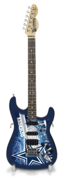 NFL Arizona Cardinals Mini Guitar Art Piece with Case and Stand