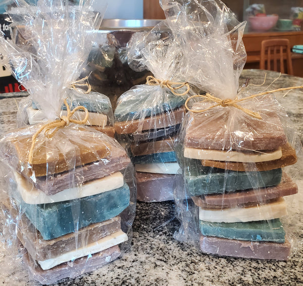 Men's Soap Bundles with FREE Exfoliating Pouch