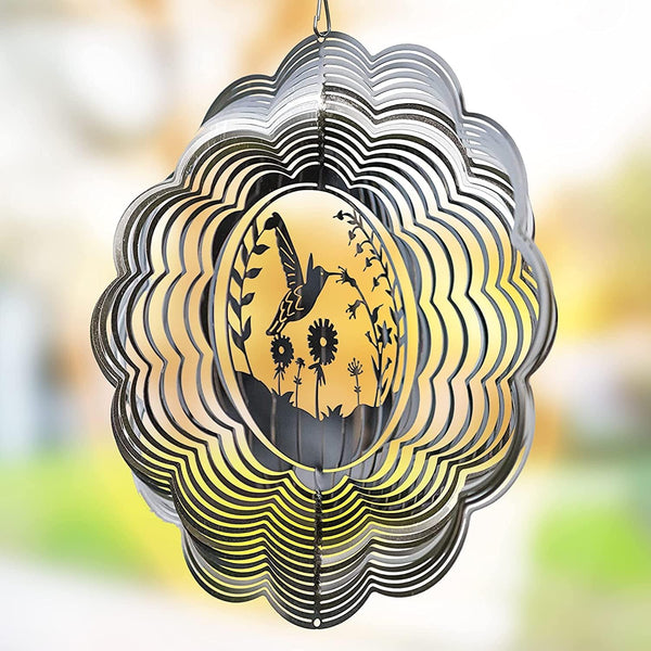 3D Wind Spinners Metal Patio Decor