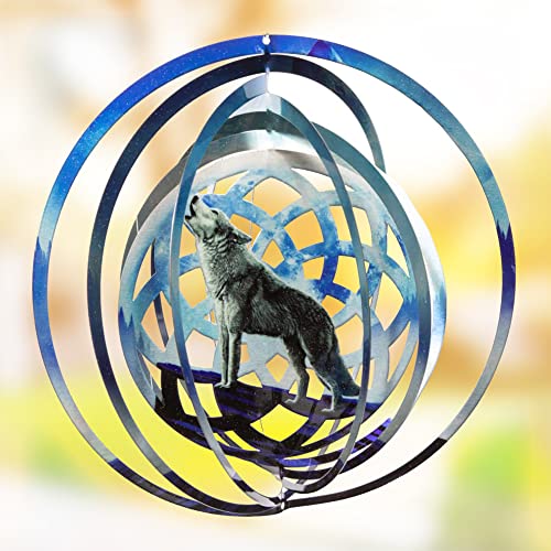 3D Wind Spinners Metal Patio Decor