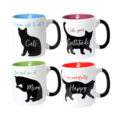 Snarky Kat Coffee Mug with Matching Socks-4 Designs to Choose from