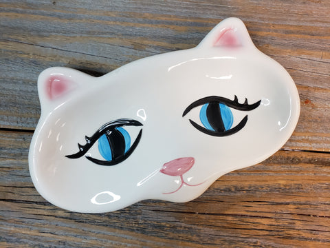 Ceramic Cat Jewelry Caddy