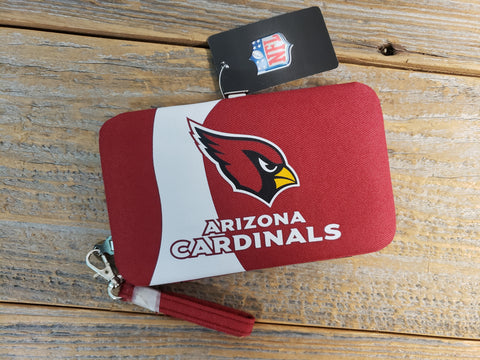 Arizona Cardinals Hard case Wallet Wristlet Fabric Cellphone Case
