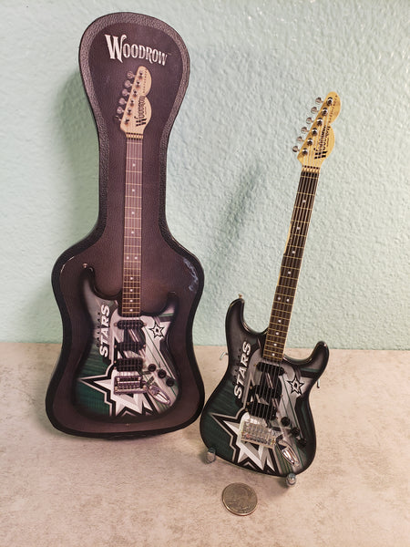 Dallas Stars Mini Guitar NHL Hockey Art Piece with Case and Stand
