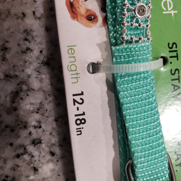 Adjustable Dog and Cat Collars Rhinestone and Canvas