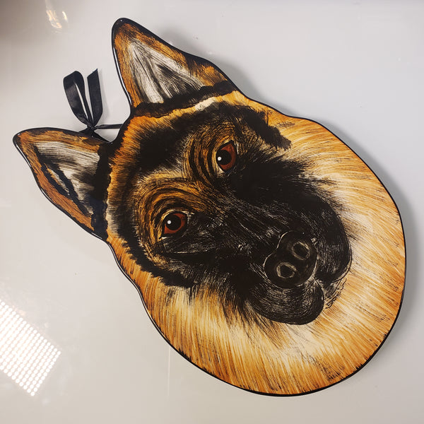 Nina Lyman Collectible German Shepherd Dog Plate Wall Hanging