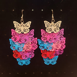 Colorful Metal Earrings in Cute Designs in Gift bag