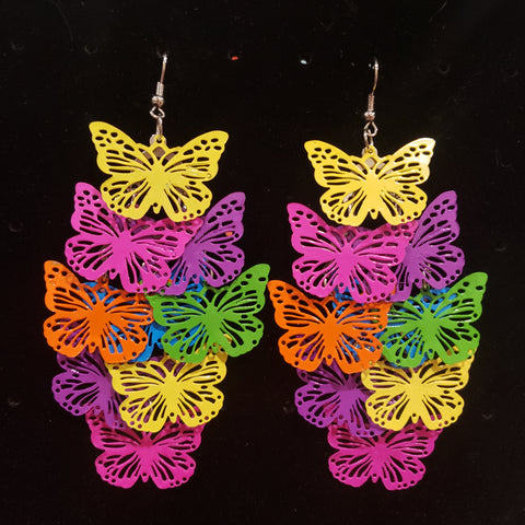 Colorful Metal Earrings in Cute Designs in Gift bag