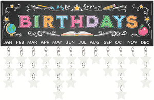 Birthday Reminder Signs with Wood Name Hangers