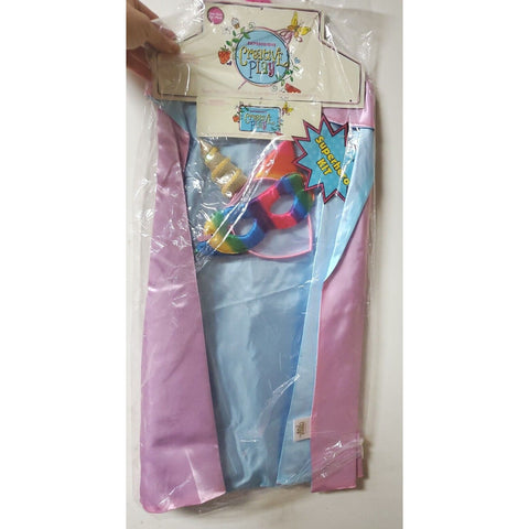 Girl's Unicorn Superhero Costume - Cape, Headband, Eye Masque Cosplay Dress Up