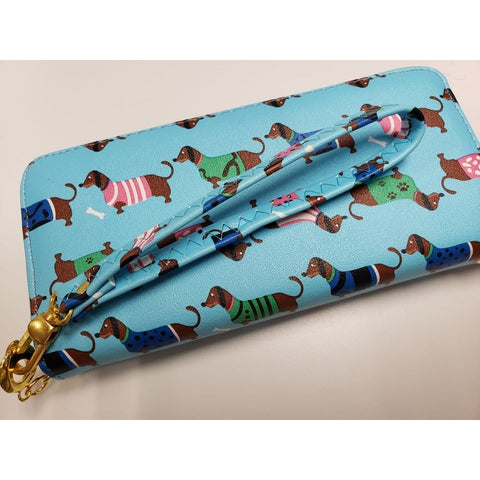Dachshund Dog wallet/wristlet cell phone case-3 Colors
