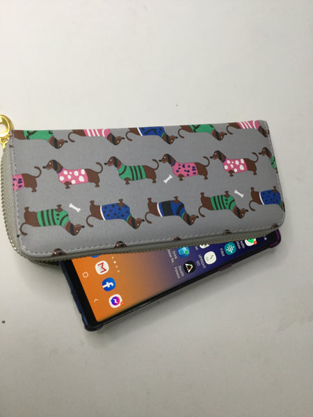 Dachshund Dog wallet/wristlet cell phone case-3 Colors