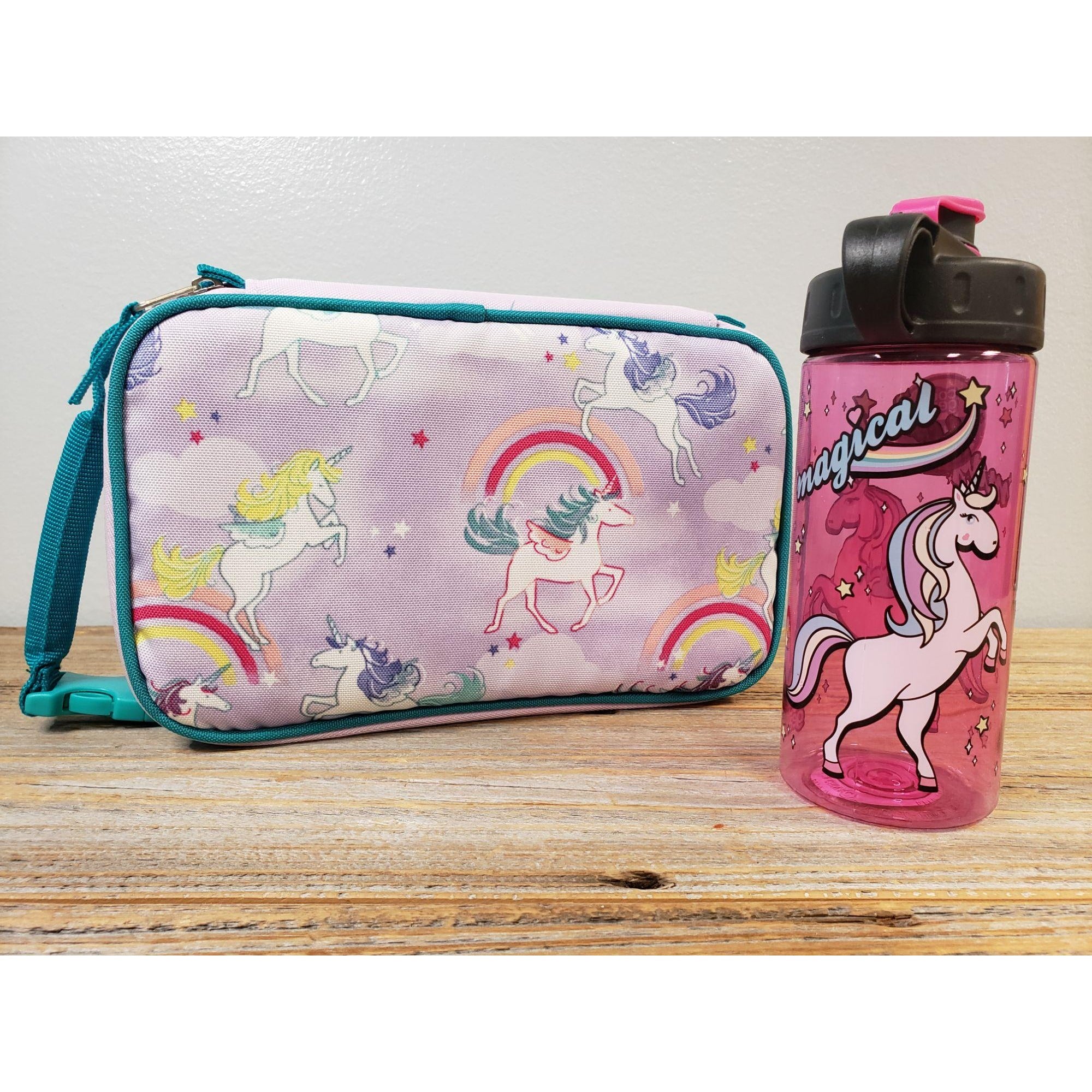 Unicorn Insulated Lunch Box with Matching Water Bottle