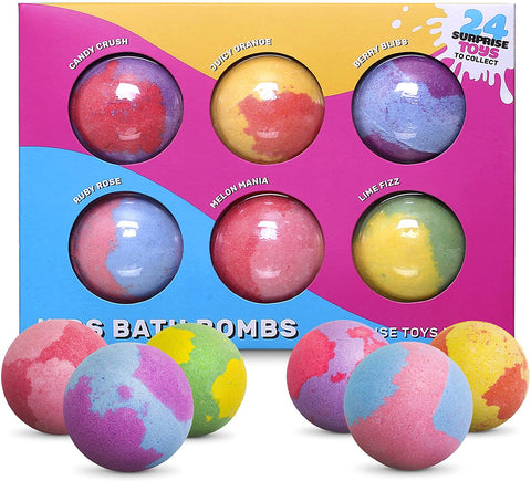 Giant Kid Bath Bomb Fizzies with Surprise Toy Gifts Inside