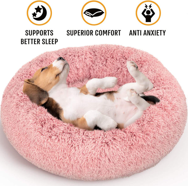 Fluffy Pet Bed Super Comfy for Medium Dog and Large Cat